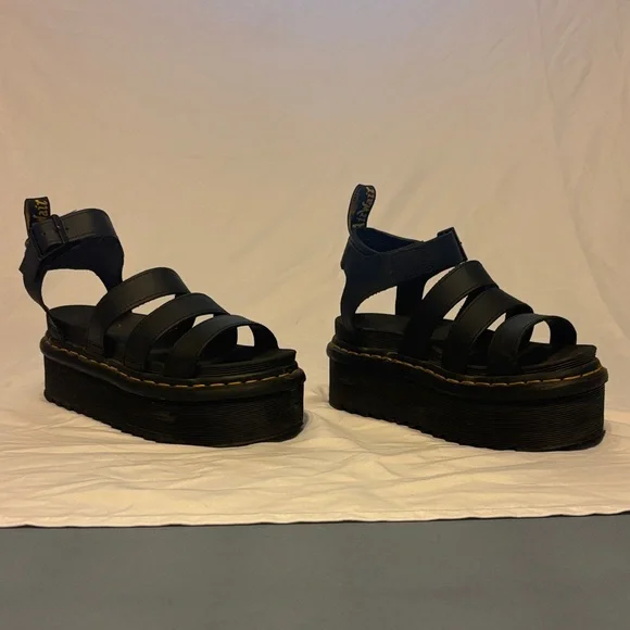 Dr. Martens Black Platform Sandals - Picture 3 of 3